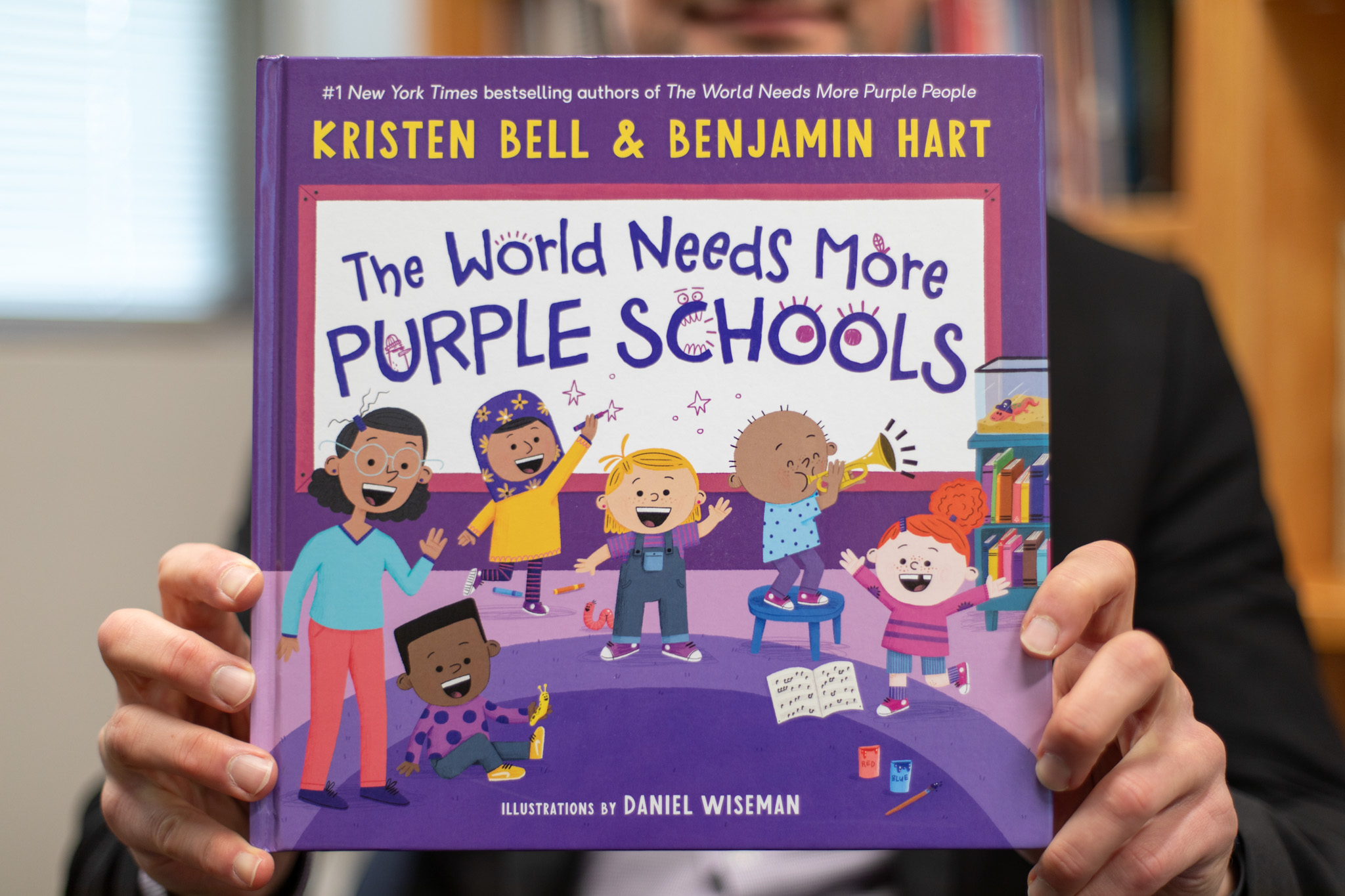 "The World Needs More Purple Schools" by Kristen Bell and Benjamin Hart.