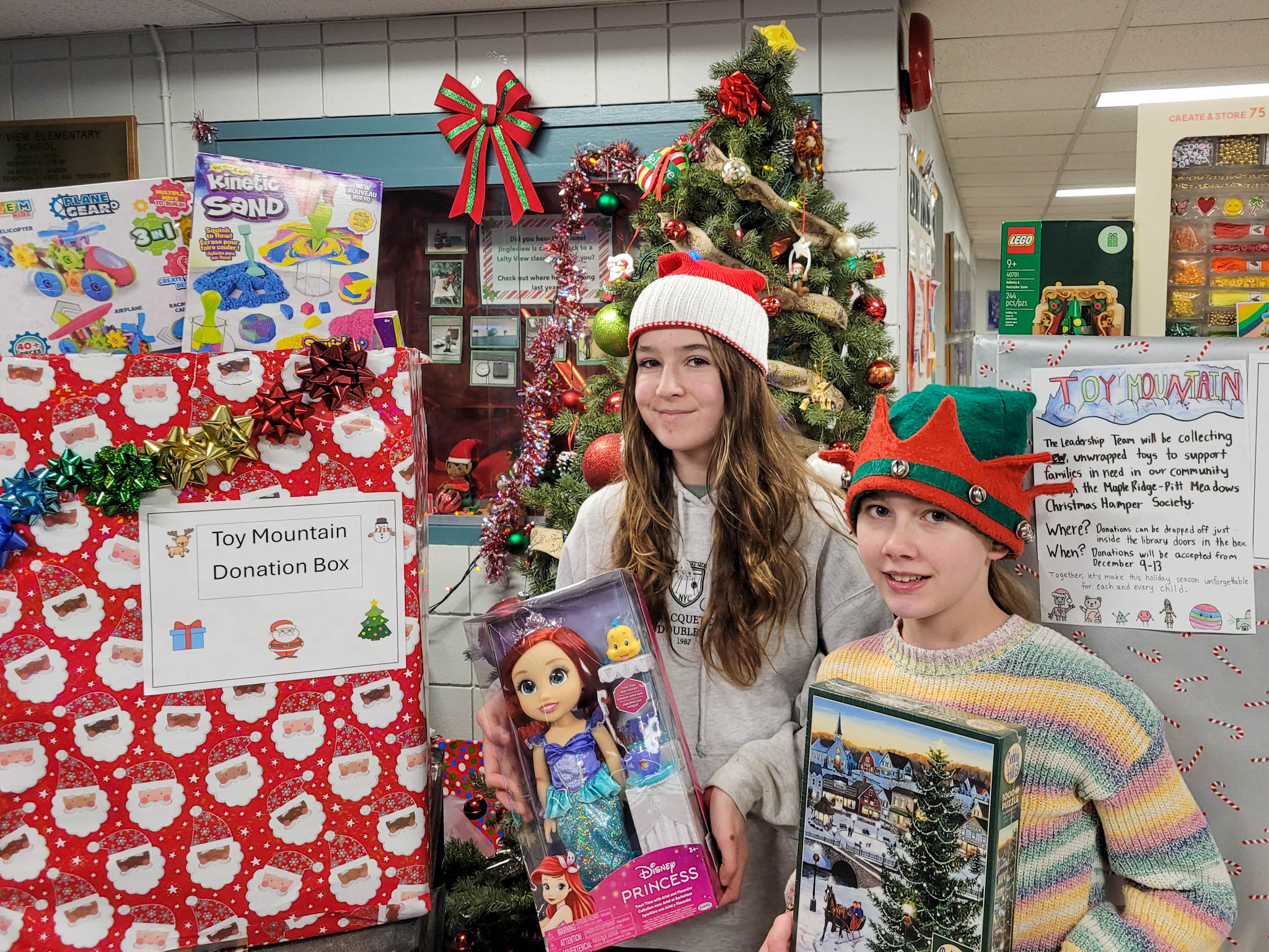 Laity View leadership students put on a toy mountain drive.