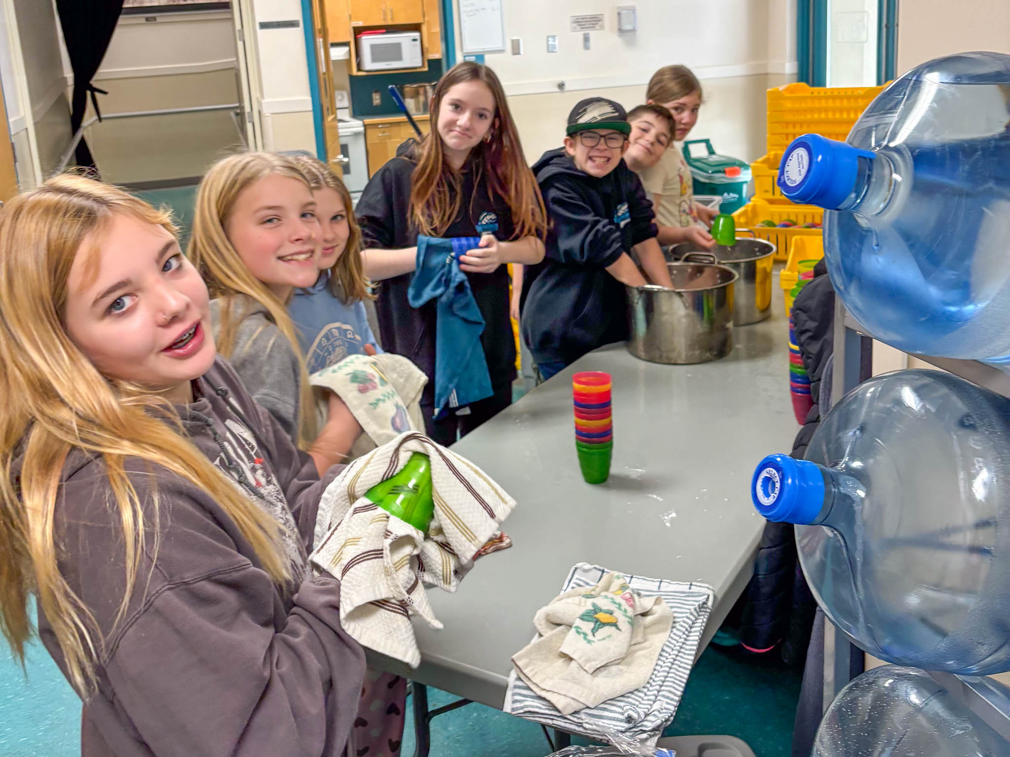 Whonnock Elementary students put on a lemonade sale to raise money for Coins for Kids.