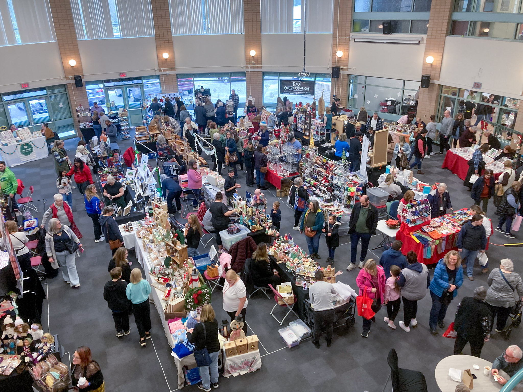 Visitors attend the 2024 Thomas Haney craft fair.